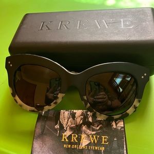 Brand is Krewe. New Orleans eyewear. Black and oyster color. EUC